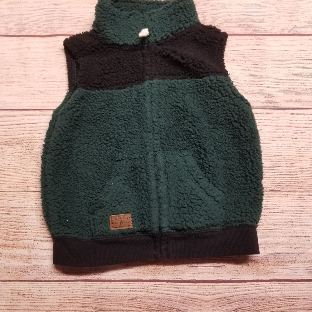 18 month vest Carter's baby boy green and black